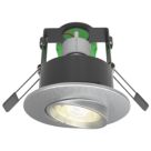 4lite WiZ Connected Adjustable  Fire Rated LED Smart Downlight Satin Chrome 4.9W 345lm