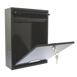 Burg-Wachter Trent Post Box Black Metallic