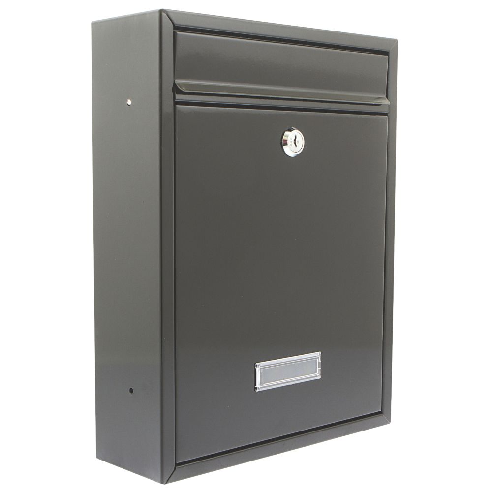 Burg-Wachter Trent Post Box Black Metallic