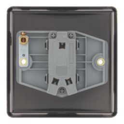 LAP  20A 16AX 1-Gang 2-Way Switch  Antique Brass with Black Inserts