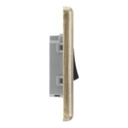 LAP  20A 16AX 1-Gang 2-Way Switch  Antique Brass with Black Inserts