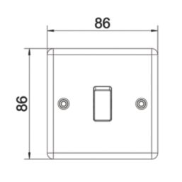 LAP  20A 16AX 1-Gang 2-Way Switch  Antique Brass with Black Inserts