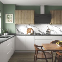 Splashwall  White Marble Alloy Splashback 600mm x 800mm x 4mm