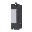 Contactum  1-Module Grid Blanking Plate Polished Chrome