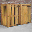 Shire  5' 6" x 2' 6" (Nominal) Double Timber Bin Store