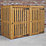 Shire  5' 6" x 2' 6" (Nominal) Double Timber Bin Store