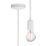 Knightsbridge  Contemporary Long Pendant Matt White