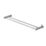 Swirl Caldew Bathroom Double Towel Rail Chrome 650mm x 133mm x 50mm
