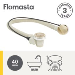 Flomasta Bath Waste Brushed Brass