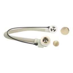 Flomasta Bath Waste Brushed Brass