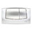 Fluidmaster Schwab Onda 227747 Dual-Flush Flushing Plate Gloss/Matt Chrome