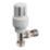 White Angled Thermostatic TRV  15mm x 1/2"