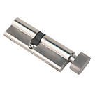 Smith & Locke Fire Rated  6-Pin Thumbturn Euro Cylinder Lock 45-50 (95mm) Polished Nickel