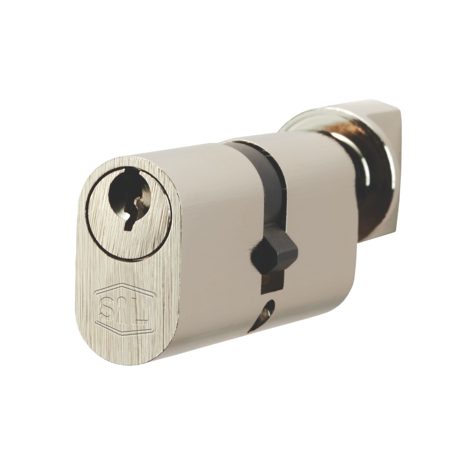 Smith & Locke 5-Pin Oval Cylinder & Turn 35-35 (70mm) Nickel (7366K)