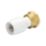 Hep2O  Plastic Push-Fit Straight Tap Connector 15mm x 3/4"