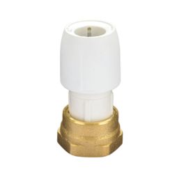 Hep2O  Plastic Push-Fit Straight Tap Connector 15mm x 3/4"