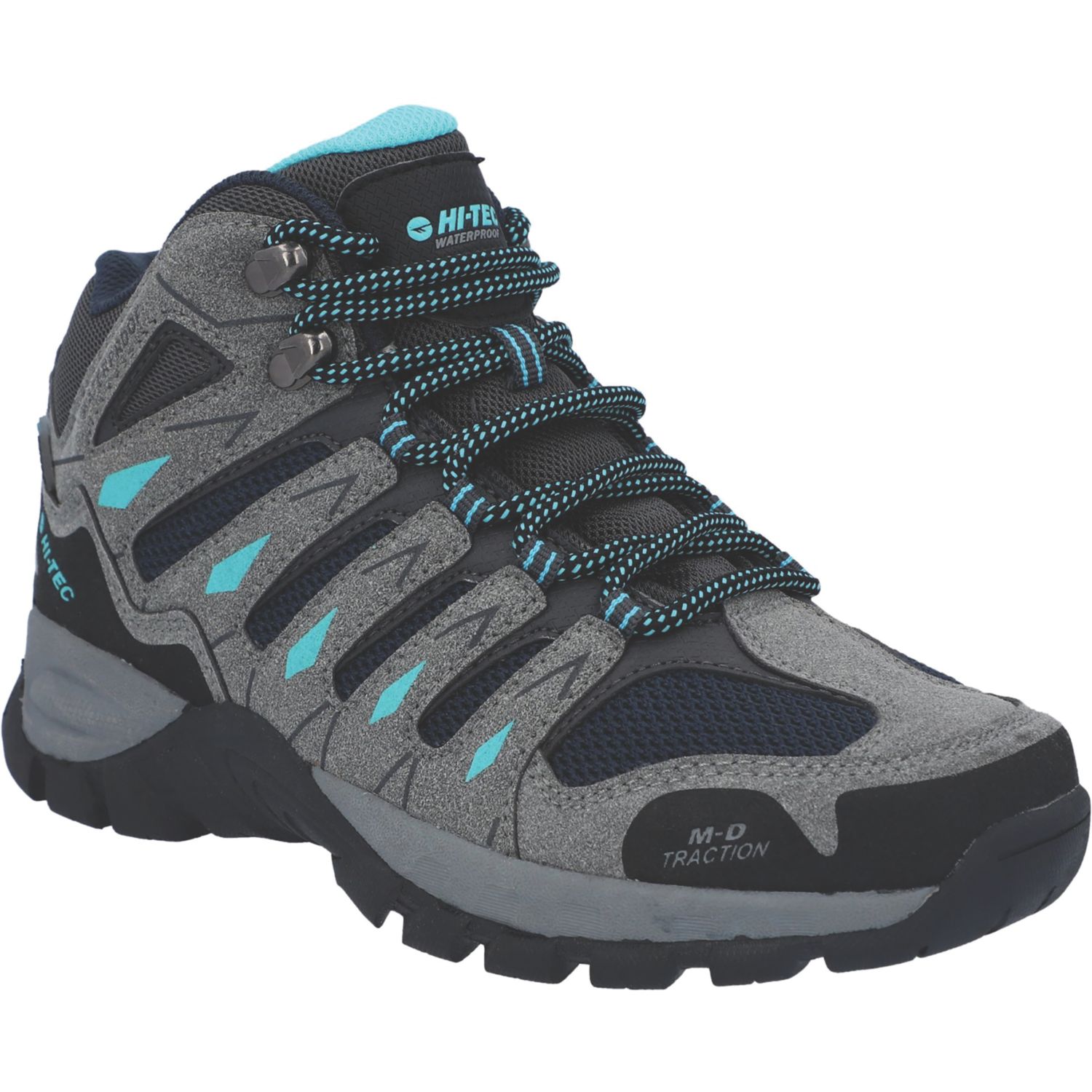 Hi-Tec Corzo Mid Size 6 Womens Grey Waterproof Non Safety Work Boots (736CM)