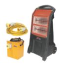 1400W Electric Portable Infrared Heater Bundle Black Weekend Hire
