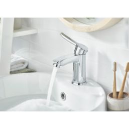 Bristan Apelo Chrome Plated 140mm Standard Lever Mono Basin Mixer Tap  With Clicker Waste