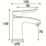 Bristan Apelo Chrome Plated 140mm Standard Lever Mono Basin Mixer Tap  With Clicker Waste
