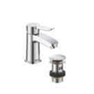 Bristan Apelo Chrome Plated 140mm Standard Lever Mono Basin Mixer Tap  With Clicker Waste