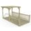 Forest Ultima 16' x 8' (Nominal) Flat Pergola & Decking Kit with 3 x Balustrades (4 Posts)