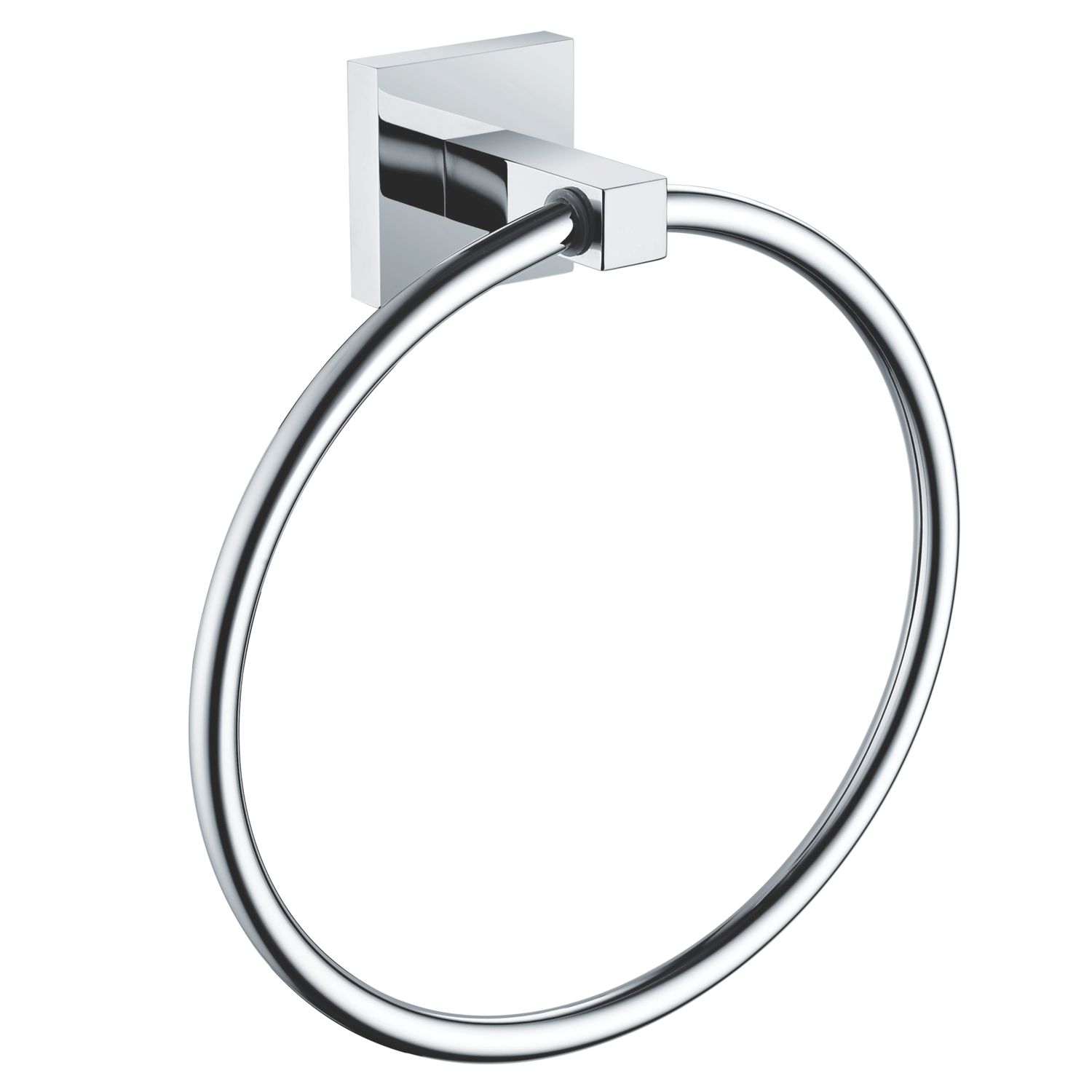 Bristan Square Towel Ring Chrome (736JE)