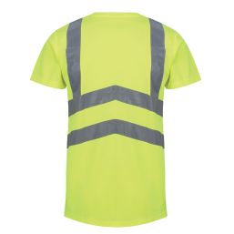 Regatta Pro Short Sleeve Hi-Vis T-Shirt Yellow/Navy Small 38" Chest