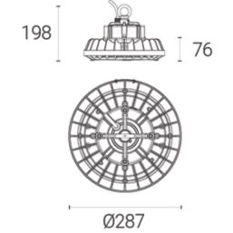4lite  LED Highbay Black 100W 13,000lm