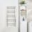 Time 1000mm x 480mm 1018BTU Silver Flat Designer Towel Radiator