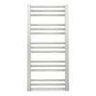 Time 1000mm x 480mm 1018BTU Silver Flat Designer Towel Radiator