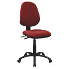 Nautilus Designs Java 200 Medium Back Task/Operator Chair No Arms Wine