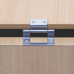 Smith & Locke Polished Chrome  Double Cranked Door Hinges 50mm x 64.6mm 2 Pack