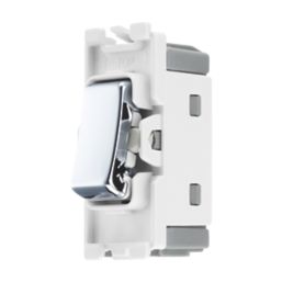 British General Nexus 20A Grid SP Centre Off Control Switch Polished Chrome
