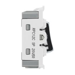 British General Nexus 20A Grid SP Centre Off Control Switch Polished Chrome