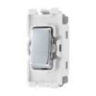 British General Nexus 20A Grid SP Centre Off Control Switch Polished Chrome