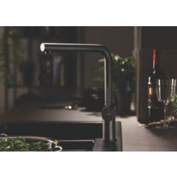Abode Fraction Mono Mixer Kitchen Tap Matt Black
