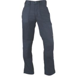 Dickies Action Flex Trousers Navy Blue 36" W 34" L
