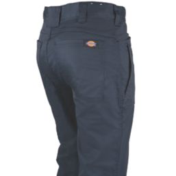 Dickies Action Flex Trousers Navy Blue 36" W 34" L