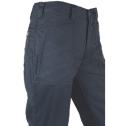 Dickies Action Flex Trousers Navy Blue 36" W 34" L