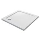 Mira Flight Low Corner Waste Square Shower Tray White 900mm x 900mm x 40mm