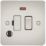 Knightsbridge  13A Switched Fused Spur & Flex Outlet with LED Pearl