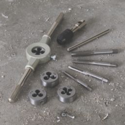 Forge Steel 0.7 - 1.25mm Metric Tap & Die Set 10 Pieces