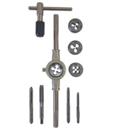 Forge Steel 0.7 - 1.25mm Metric Tap & Die Set 10 Pieces