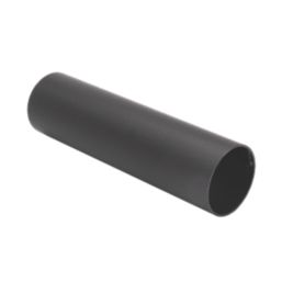 FloPlast Cast Iron Effect Round Downpipes Black 68mm x 2.5m 6 Pack