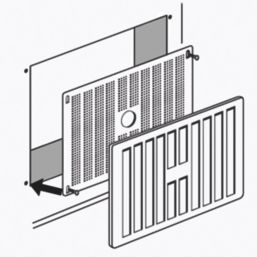 Map Vent Adjustable  Vent White 229mm x 152mm