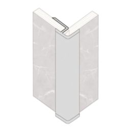 Fibo Profile for Square External Corner Aluminium 2400mm x 10mm