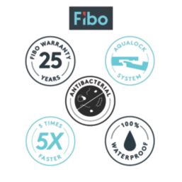 Fibo Profile for Square External Corner Aluminium 2400mm x 10mm