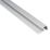 Fibo Profile for Square External Corner Aluminium 2400mm x 10mm
