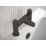 Bristan Liso Black 134mm Deck Mounted Round Head 2 Tap Holes Bath Mixer Tap